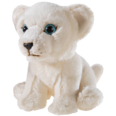 Heunec knuffel Misanimo witte leeuw, zittend, 15 cm - Wit