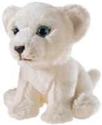 Heunec knuffel Misanimo witte leeuw, zittend, 15 cm - Wit