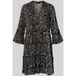 VERO MODA VMEASY JOY 3/4 SHORT DRESS WVN GA - Dames - Mini jurken - XS - Zwart - Viscose - Print