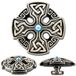 Croix celtique, rivet concho, 25 mm, alliage de zinc