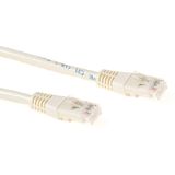 ACT IB1001 CAT6A U/UTP LSZH Patchkabel - Ivoor - 1 meter