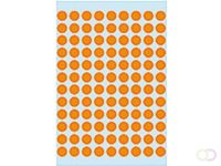HERMA 1844 Etiket rond 8mm fluor oranje 540stuks