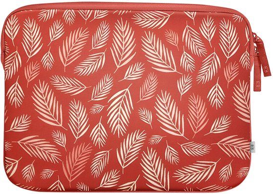 MW MW-410171 laptoptas 35,6 cm (14") Sleeve Rood, Wit
