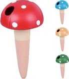 Merkloos Relaxdays waterdruppelaar, set van 4, 100 ml, paddenstoel design, kleurrijk