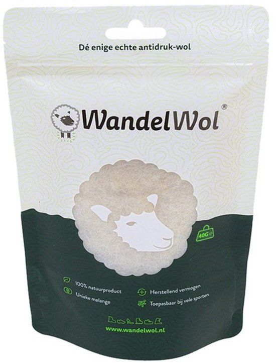WandelWol 40 gram antidruk-wol - 100% unieke melange - rijk aan lanoline