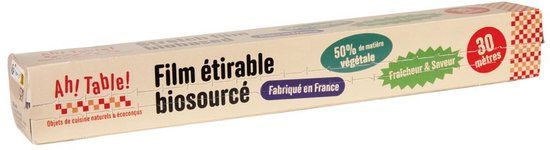 AH! Table Bio-Based Huishoudfolie, vershoudfolie 30 m. op rol