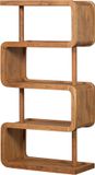 WOOOD Rattle Open Kast - Hout - Naturel - 160x82x40