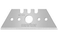 MARTOR 10 x trapeziummesje, vervangmesjes cutter, veiligheidsmesje, 19 mm, scherp, in dispenser, 2-voudig bruikbaar, nr. 5233