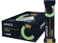 Amacx Turbo Fruit Chew Citrus - Energie reep - 12 pack