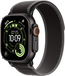 Apple Watch Ultra 3 49mm - Black Titanium Case with Black/Charcoal Trail Loop - S/M