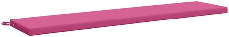 vidaXL - Bankkussen - SOEST - 100% Polyester - Roze - 200 x 40 x 5 cm