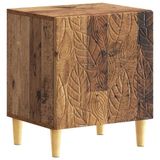 vidaXL - Nachtkastje - Oud - hout - 43 - x - 34,5 - x - 50 - cm - Bewerkt - hout