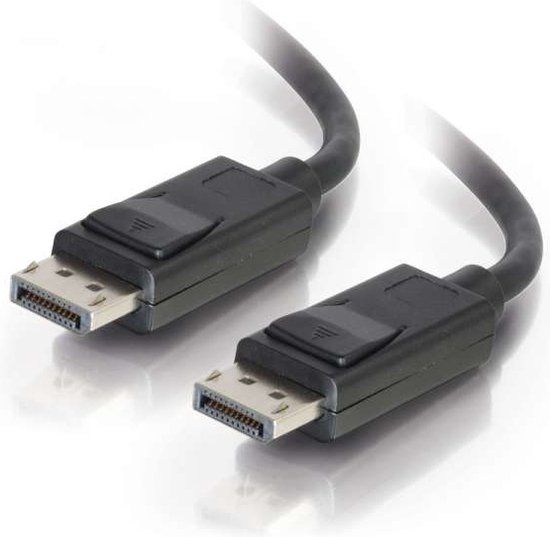 CablesToGo C2G 35ft DisplayPort Kabel met Vergrendelingen - M/M - DisplayPort (M) naar DisplayPort (M) - 10,67 m - Zwart