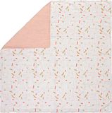 LÄSSIG Heavenly soft Blanket Little Mateys Sprinkles spicy orange 100 x 100 cm