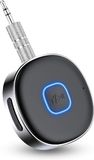 Horjoy Bluetooth 5.0 Bluetooth-adapter voor de auto, hoofdtelefoon, handsfree-oproepen, dubbele verbinding, 16 uur speeltijd