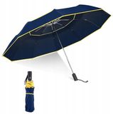 Merkloos / Sans marque Bol Grote Automatische XL Paraplu - Wind- en Waterdicht - Marineblauw