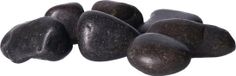 Cm Decoratie/hobby stenen/kiezelstenen - zwart - 2000 gram - 3 a 5 cm