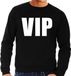 Bellatio Decorations VIP tekst sweater / trui zwart voor heren L
