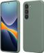 kwmobile telefoonhoesje geschikt voor Samsung Galaxy S23 Plus - Hoesje met siliconen coating - Smartphone case in Regenwashed groen