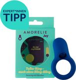 AMORELIE Joy Eqom Dance Siliconen Cockring Blauw