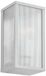 Lindby Lampe murale extérieure - 1 ampoule - Aluminium, polycarbonate - H: 26 cm - E27 - gris, transparent, nervuré
