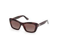 GUESS Uniseks zonnebril GU00195, donkere havana, 140