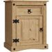 Corona Table de chevet en pin massif avec 1 tiroir et 1 porte