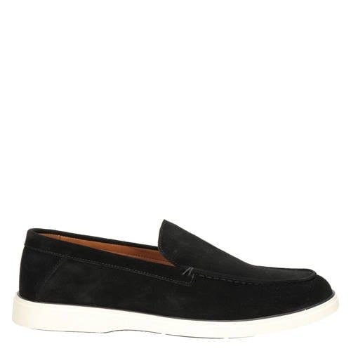 Nelson suède loafers zwart
