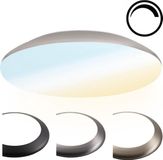 HOFTRONIC - Dimbare LED Plafondlamp - Chroom - 25W - IP65 - Kleur instelbaar - Ø38cm