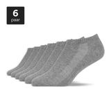 SNOCKS Enkelsokken Wit - Sneakersokken Dames - Sneakersokken Heren - Footies Dames - Biologisch Katoen - Duurzaam Cadeau - 6 Stuks