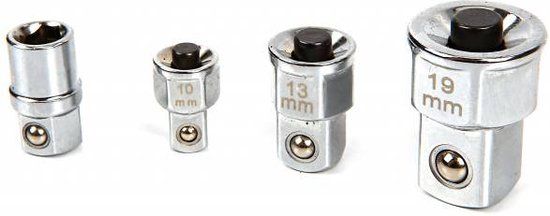 Beta 4-delig set adaptor voor ringratelsleutels:1 bithouder en 3 dophouders 123/K4