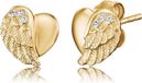 Engelsrufer Oorbellen ERE-LILHEARTWING-STG - Geelgoud verguld sterling zilver