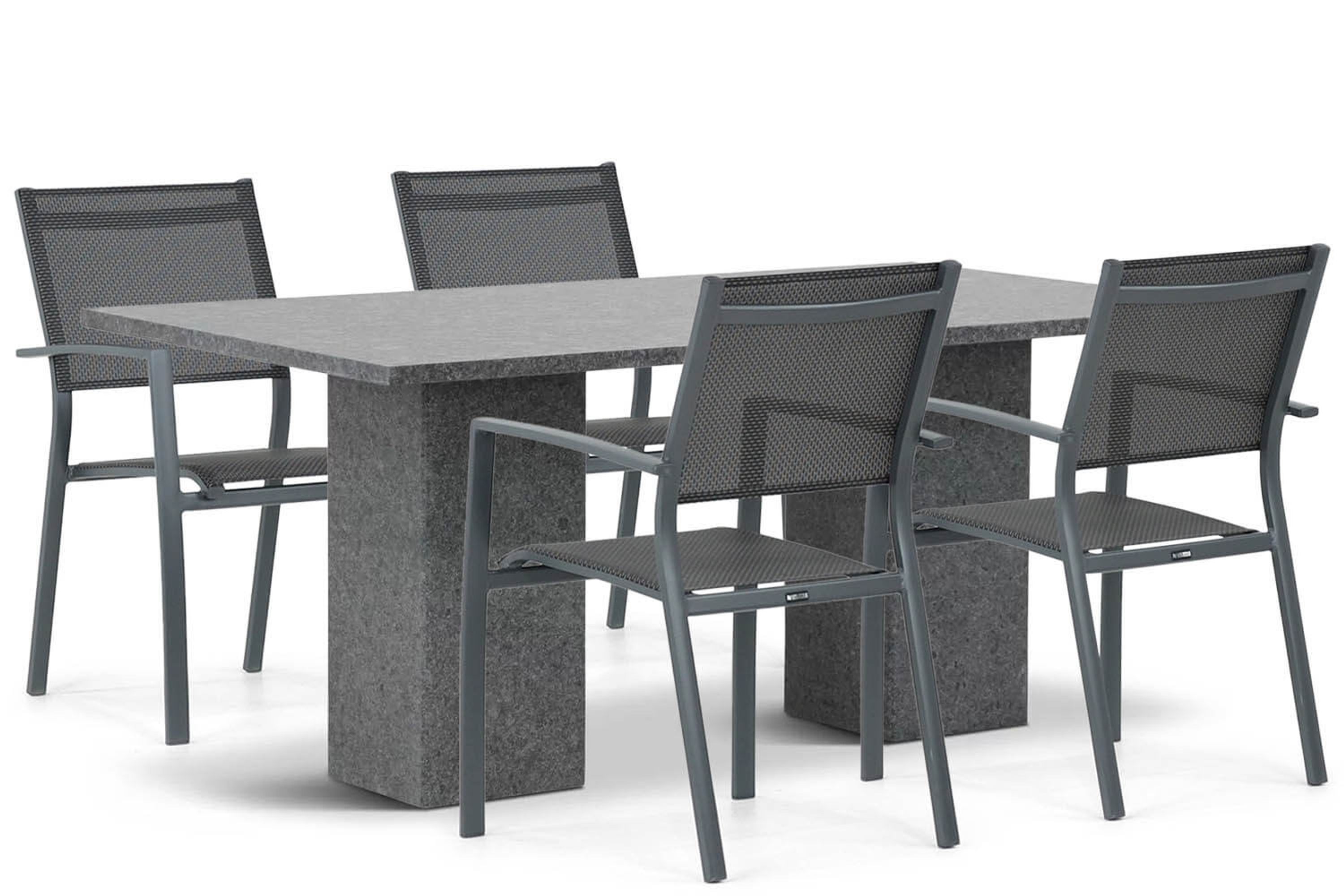 Lifestyle Garden Furniture Lifestyle Sella/Graniet 180 cm dining tuinset 5-delig