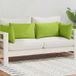 Oreiller d'extérieur lot de 4 60 x 40 cm vert pomme
