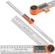 Bigstren Rapporteur d'angle numérique 360° 200 mm avec écran LCD, règle et précision de mesure de ±0,3°