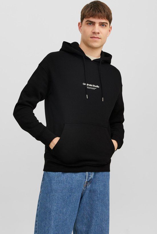 JACK&JONES JORVESTERBRO Sweat Hoodie - Black - Men's Size M