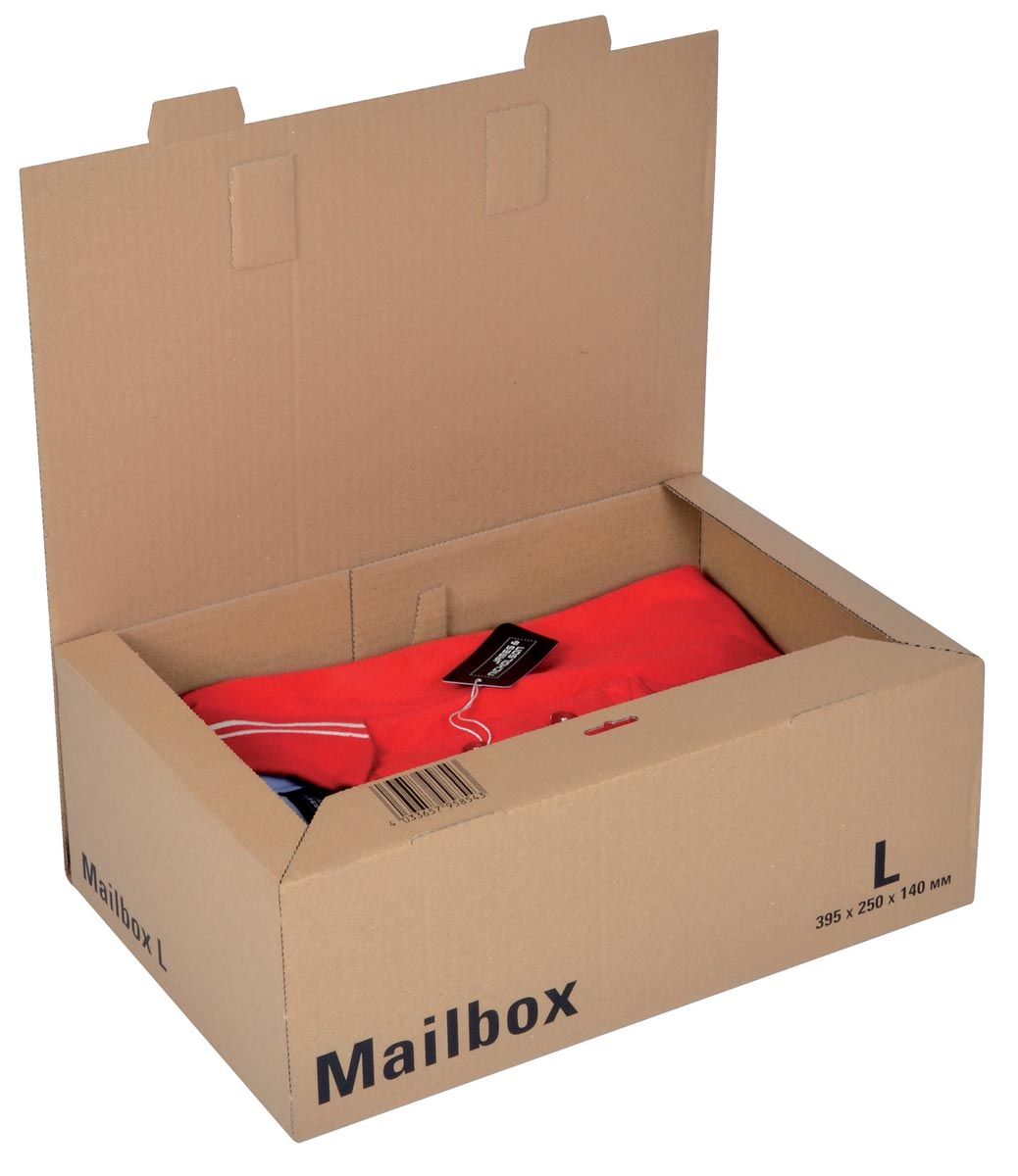 Colompac verzenddoos large, ft 39,5 x 25 x 14 cm, bruin 15 stuks