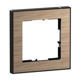 LEGRAND, SEANO+ 1-voudig frame met echt materiaaloppervlak, halogeenvrij thermoplast, duurzame productie en verpakking, kleur: eiken natuur, 765291
