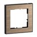LEGRAND, SEANO+ 1-voudig frame met echt materiaaloppervlak, halogeenvrij thermoplast, duurzame productie en verpakking, kleur: eiken natuur, 765291