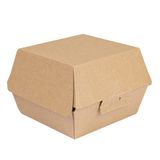 García de Pou 50 stuks – Hamburgerdozen 'Thepack' 220 G/M2 13 x 12,5 x 9 cm (M) natuurlijk nano-microgolfkarton