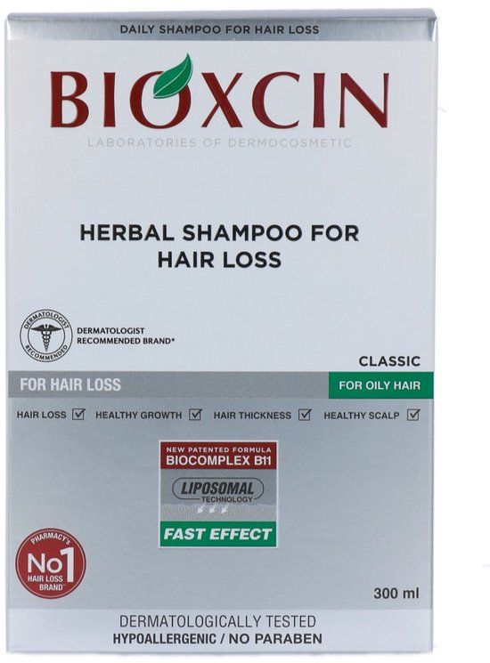 Bioxsine Bioxcin Classic Biocomplex B11 Anti-Haaruitval Shampoo - Tegen Vet Haar - 300 ml