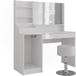 Vicco Sherry Kaptafel – 119.8 cm 4 delen Wit/wit hoogglans