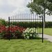 Clôture de jardin - Élément complet avec pointe - Plastique - 200 x 150 cm - Pour usage extérieur - Vert olive