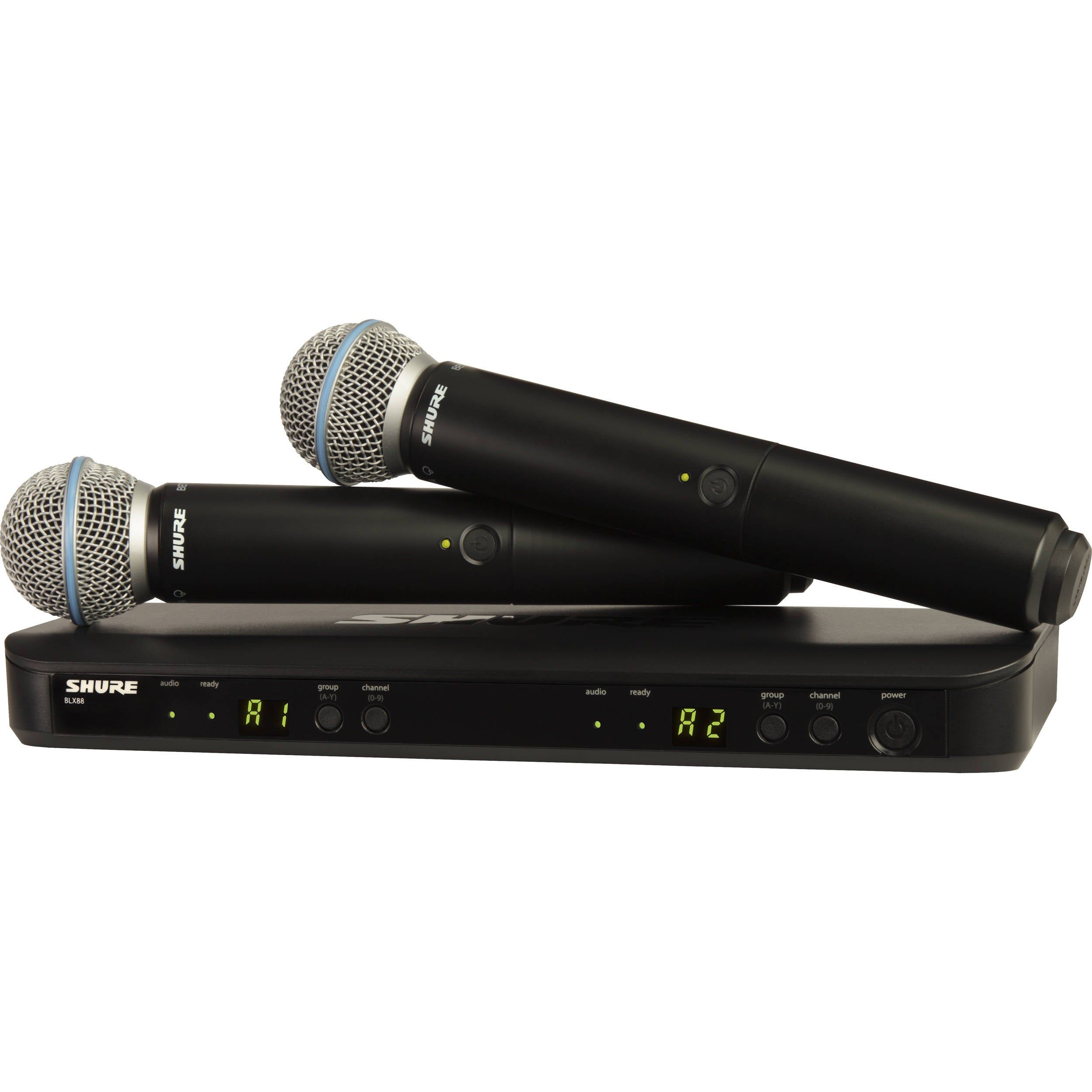 Shure BLX288E/B58-H8E Draadloos Handheld Systeem (518-542 MHz)
