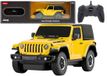 Rastar Jeep Wrangler Jl Rubicon voiture télécommandée Rc jaune 1:24