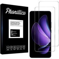 Phonillico® Oppo Reno 13 F 5G Gehard Glas Screenprotector Glasfolie [Pack 2]