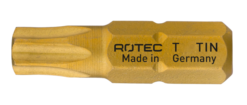 Rotec Schroefbit, TIN, TX15x25mm (Torx) (2st.)