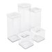Rotho Fera Set voorraadpotten (1,5+0,5+2 l) 5 stuks FERA, Kunststof (PP) BPA-vrij, transparant, (30.6 x 10.6 x 29.7 cm)