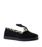 TOMS Alpargata Classic Mocassins plats en toile Noir/noir Heritage 37