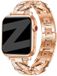 Bandz Diamond 'Chain' stalen bandje geschikt voor Apple Watch (Series 12/11/10), (SE 3/2/1), (Series 9/8/7/6/5/4) - 38/40/41/42mm Rosé Goud